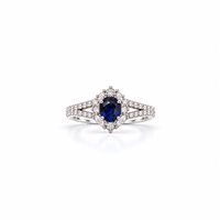 Anello Crivelli Donna in Oro bianco Zaffiro blu 035-VR26731 ZAFFIRO